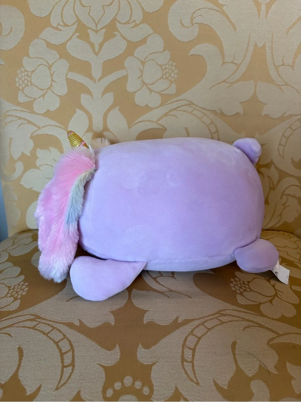 Squishmallows Pastel Pink Unicorn Bunny Plush with Rainbow Ears